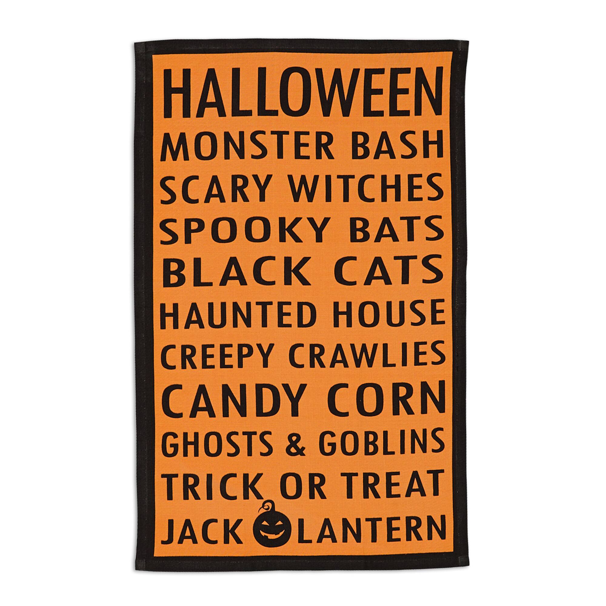 DII® Haunted Hollow Printed Dishtowels Set